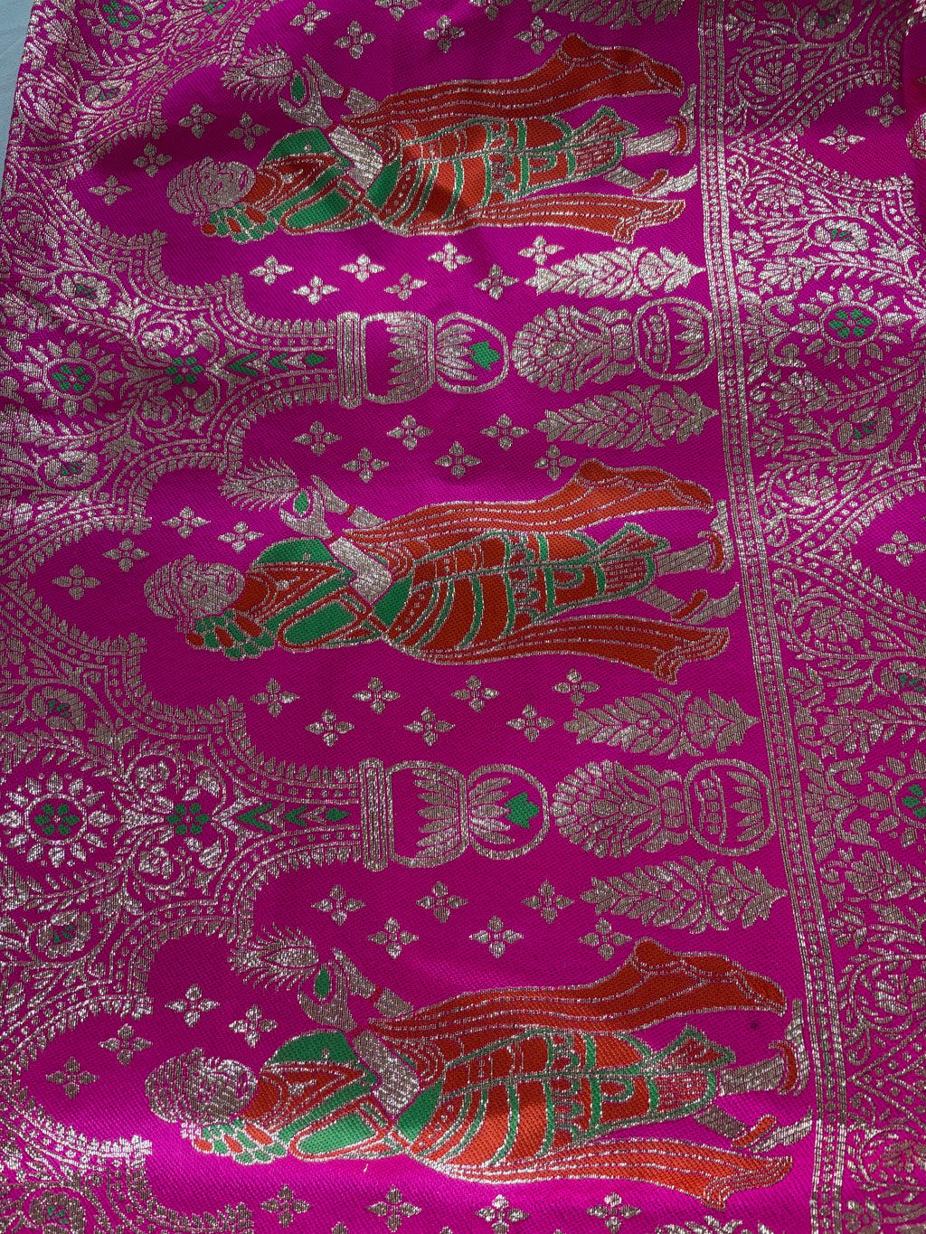 Jacquard Pashmina Baby Doll Print Woven Elegant Saree for Festive Wear