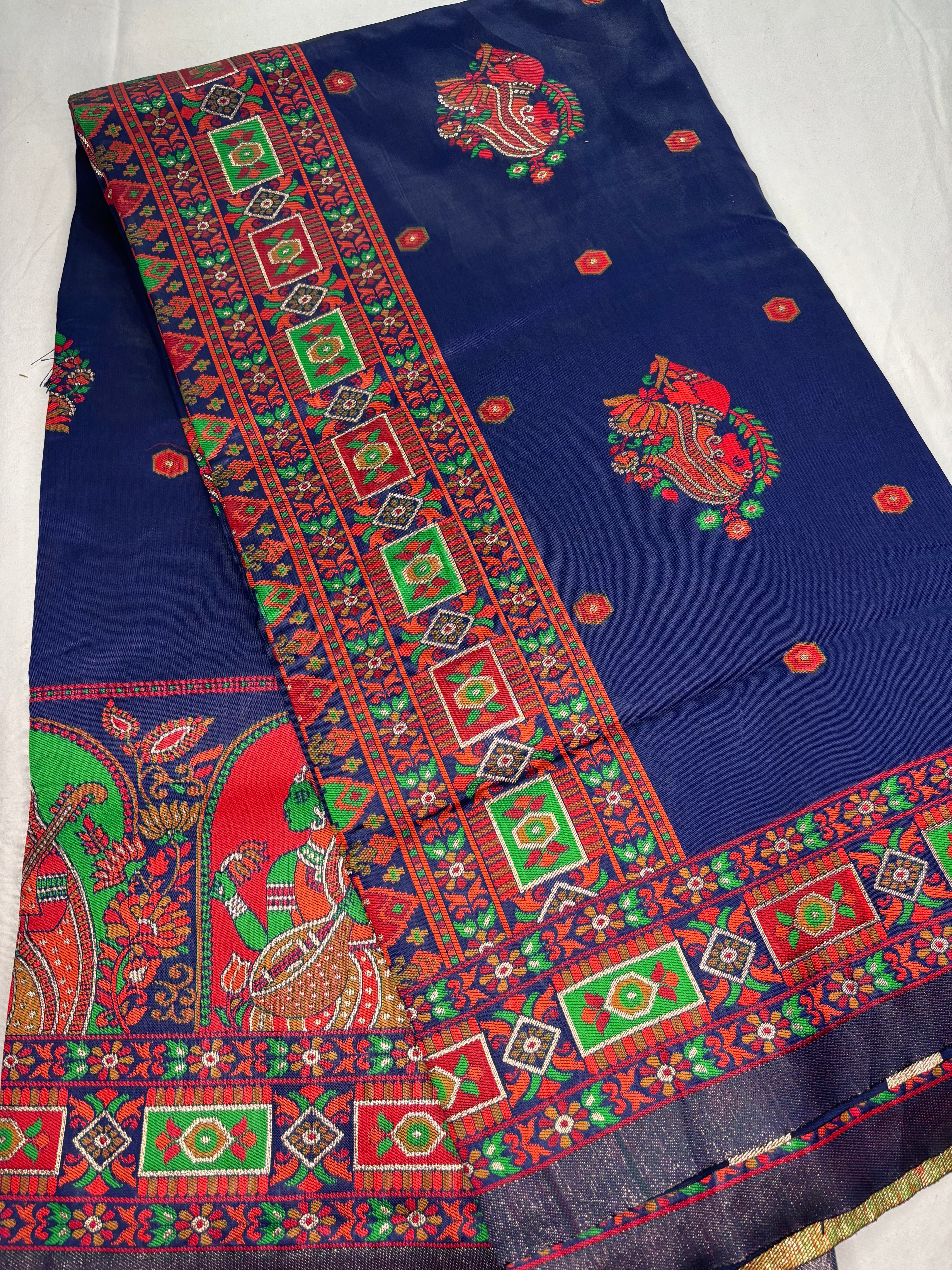 Jacquard Pashmina Kota Doll Print Elegant Sari for Festive and Casual Wear