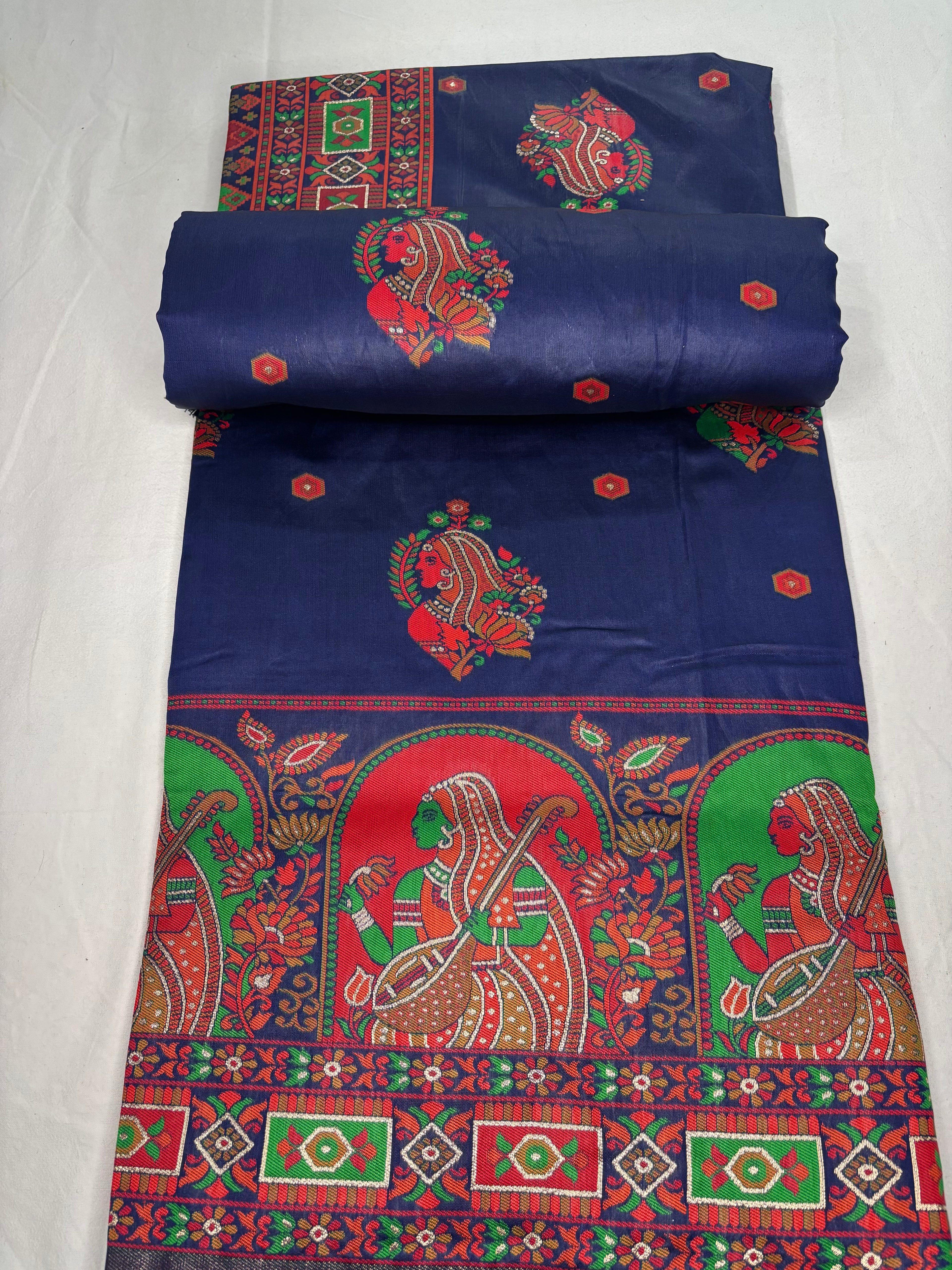 Jacquard Pashmina Kota Doll Print Elegant Sari for Festive and Casual Wear