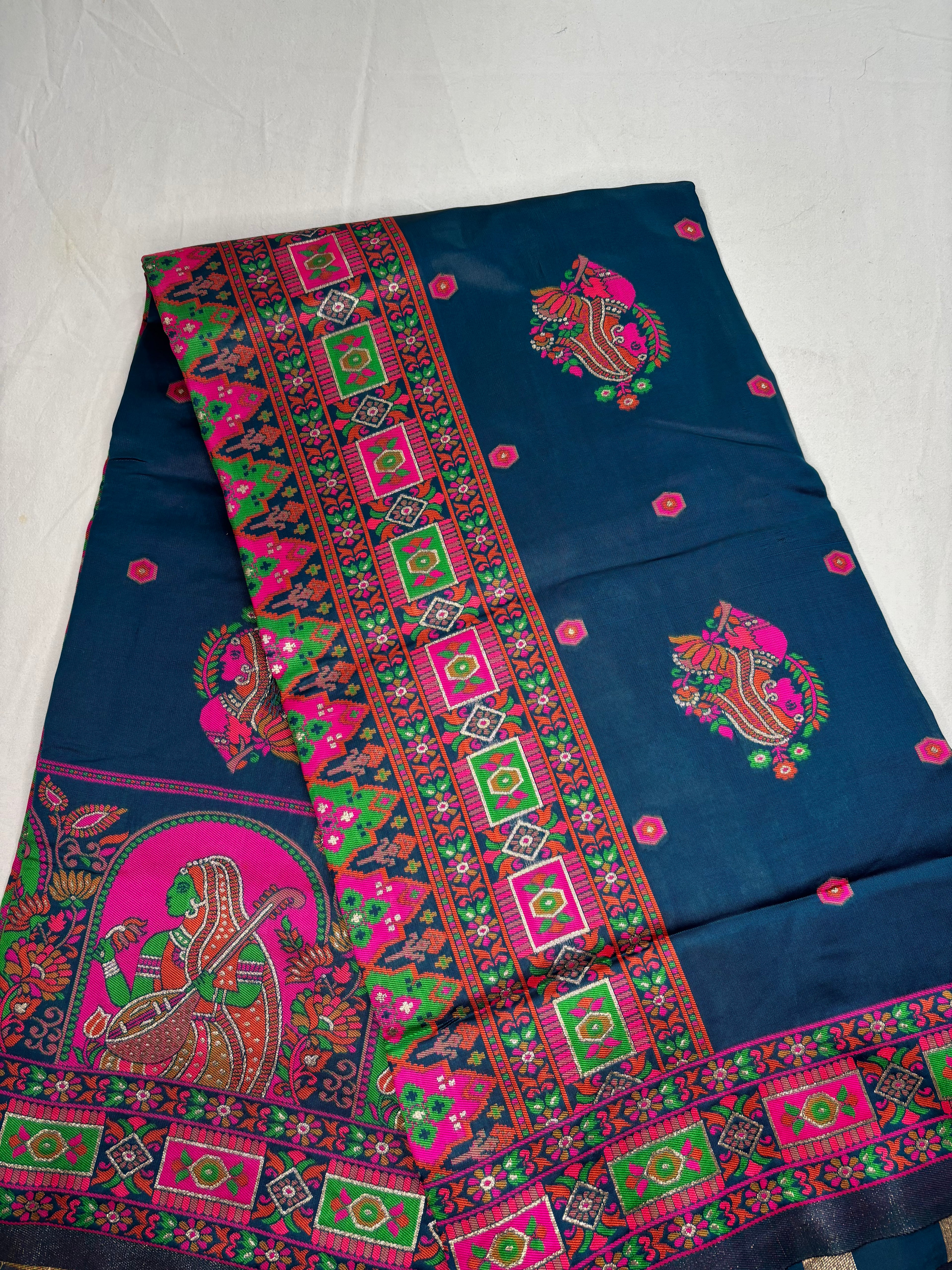 Jacquard Pashmina Kota Doll Print Elegant Sari for Festive and Casual Wear