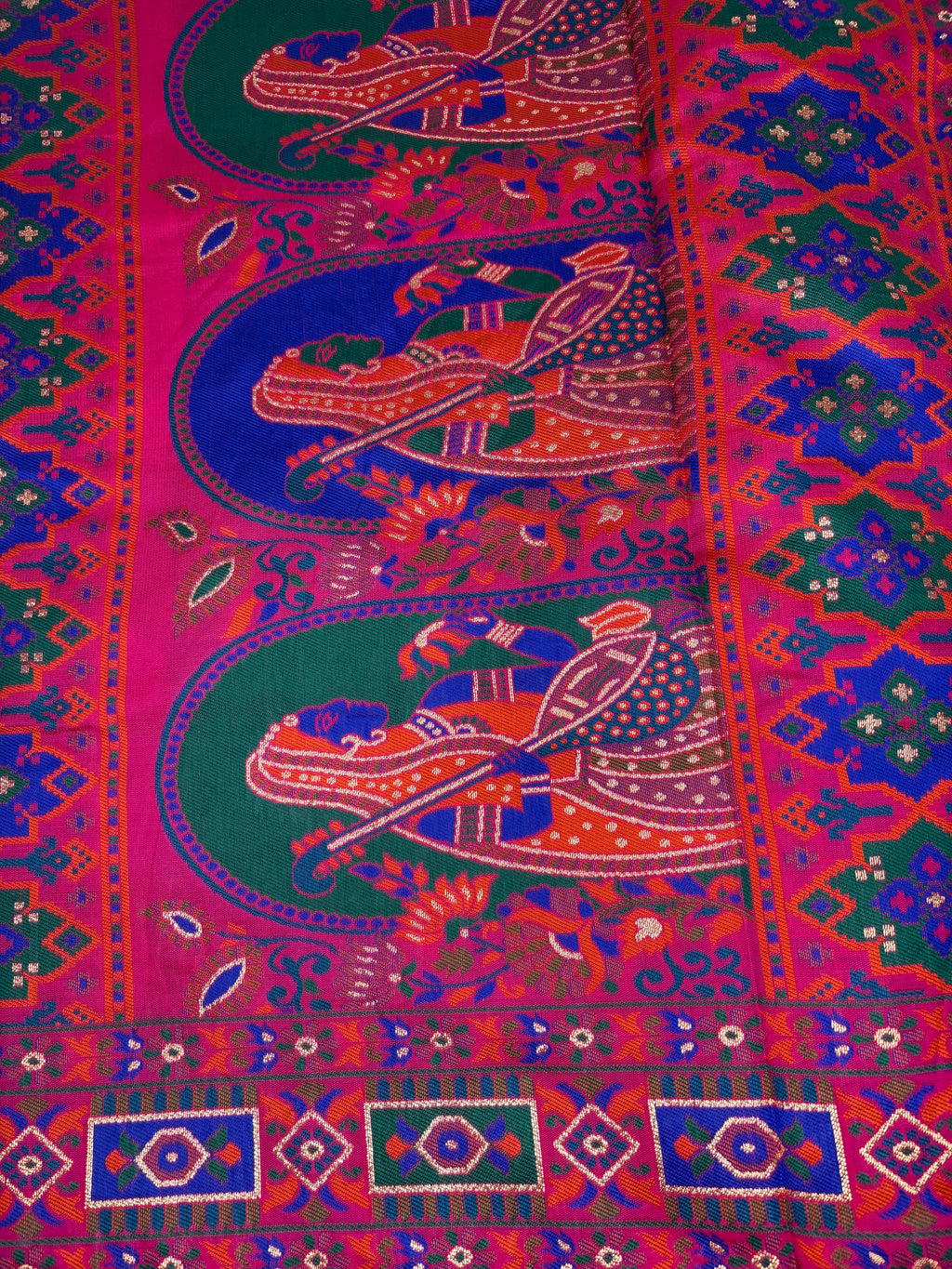 Jacquard Pashmina Kota Doll Print Elegant Sari for Festive and Casual Wear