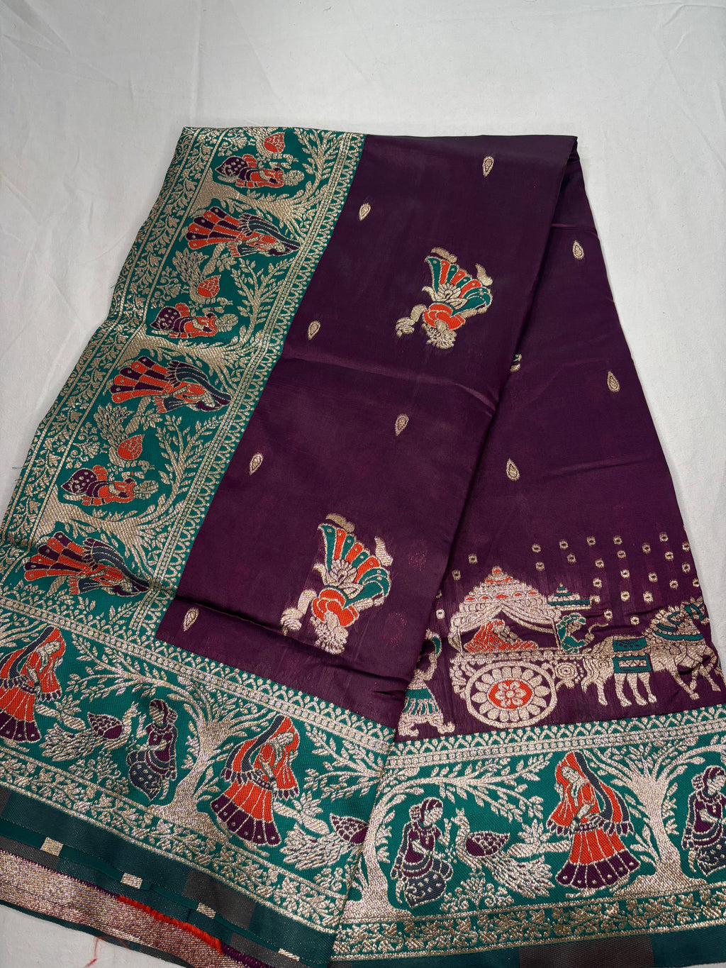 Jacquard Pashmina Butti Print Saree for Festive Wear