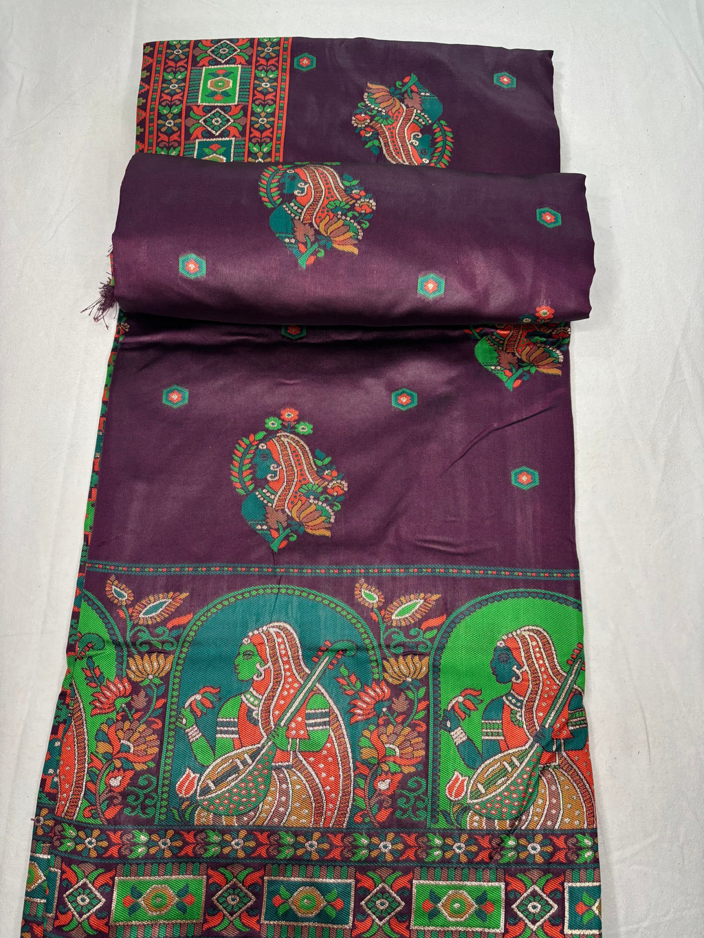 Jacquard Pashmina Kota Doll Print Elegant Sari for Festive and Casual Wear